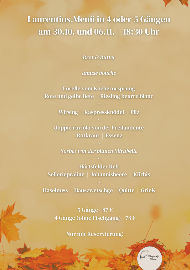 Menü; Restaurant; Aalen; Heidenheim; Ellwangen; Gourmet;